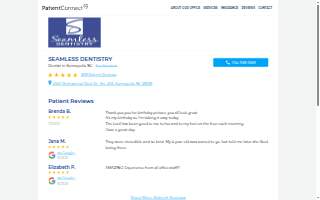 Seamless Dentistry website