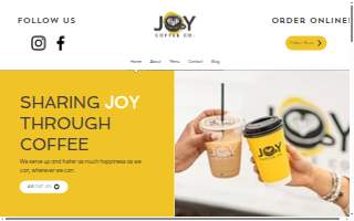 Joy Coffee Company website