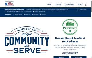 Rocky Mount Medical Park Pharmacy website