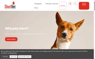 ShotVet @ Petsense of Moultrie website