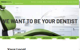 FRESHDental Hickory NC website