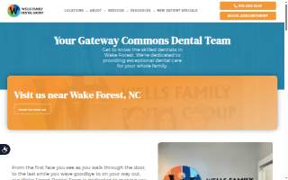 Wells Family Dental Group - Gateway Commons website