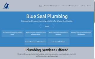Blue Seal Plumbing website