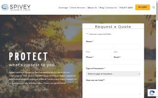Spivey Insurance Group website