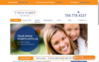 Union Family Dental Associates website