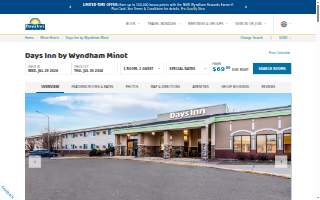 Days Inn by Wyndham Minot website