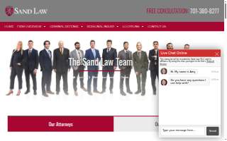 Sand Law Firm website