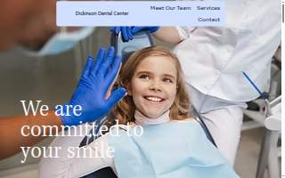 Dickinson Dental Center website