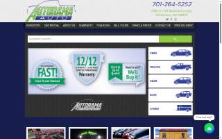 Autorama Auto Sales and Rentals website