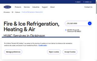 Fire and Ice Refrigeration Heating and Air website