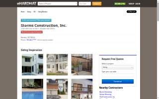 Storms Construction Inc website