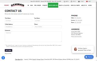 Schwan Buick GMC website