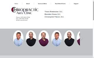 Chiropractic Arts Clinic website