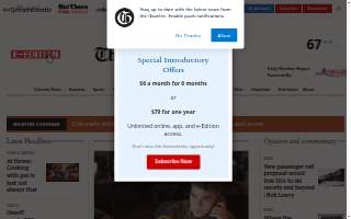 The Gazette Barber Shop website
