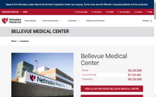 Nebraska Medicine Family Medicine Clinic at Bellevue Health Center website