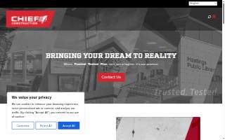 Chief Construction website