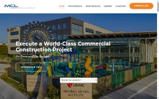 MCL Construction website