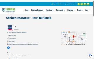 Shelter Insurance - Terri Burianek website