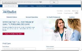 Methodist Urgent Care (Fremont) website