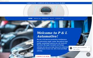 P & L Automotive website