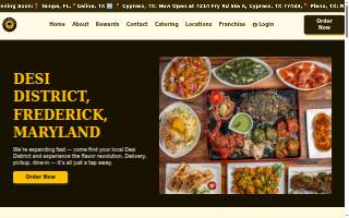 District Table and Tap website