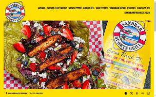 Sandbar Sports Grill of Cocoa Beach website