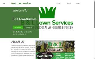B & L Lawn Services website