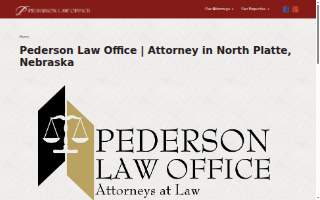 Pederson Law Office website