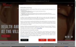 Westfield Bar website