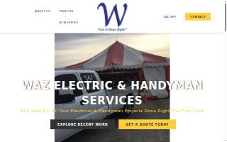 Waz Electric website