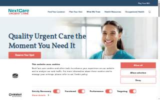 NextCare Urgent Care Papillion website