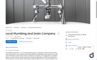Local Plumbing and Drain Company website