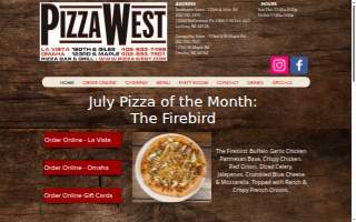 PizzaWest website