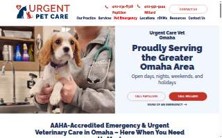 Urgent Pet Care Of Papillion website