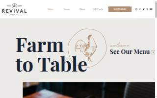 Revival Kitchen and Bar website