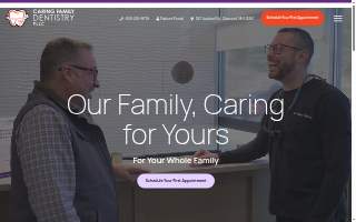 Caring Family Dentistry website