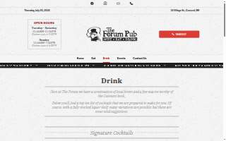 The Forum Pub website