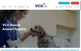 VCA Russell Animal Hospital website