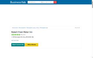 Robert Frost Motor Inn website