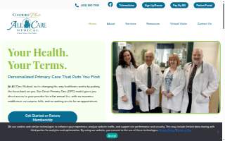 All Care Medical website