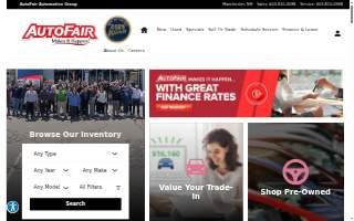 AutoFair Volkswagen of Nashua website