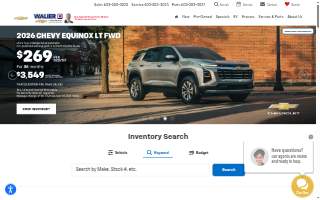 Walier Chevrolet website