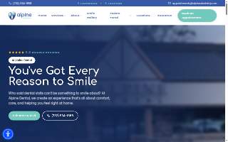 Alpine Dental website