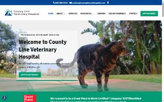 County Line Veterinary Hospital website