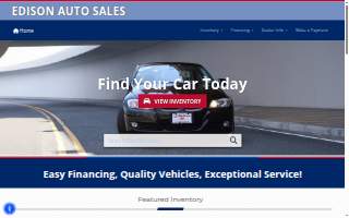 Edison Auto Sales website