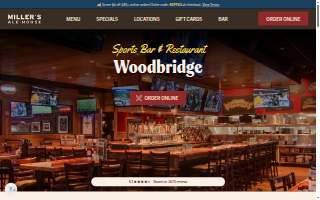 Miller's Ale House of Woodbridge website