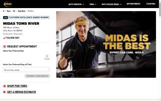 Midas of Toms River website