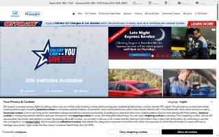 Hamilton Honda website