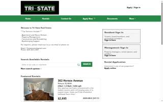 Tristate Real Estate Management website