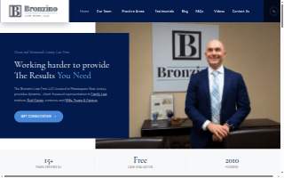 Bronzino Law Firm, LLC of Brick website